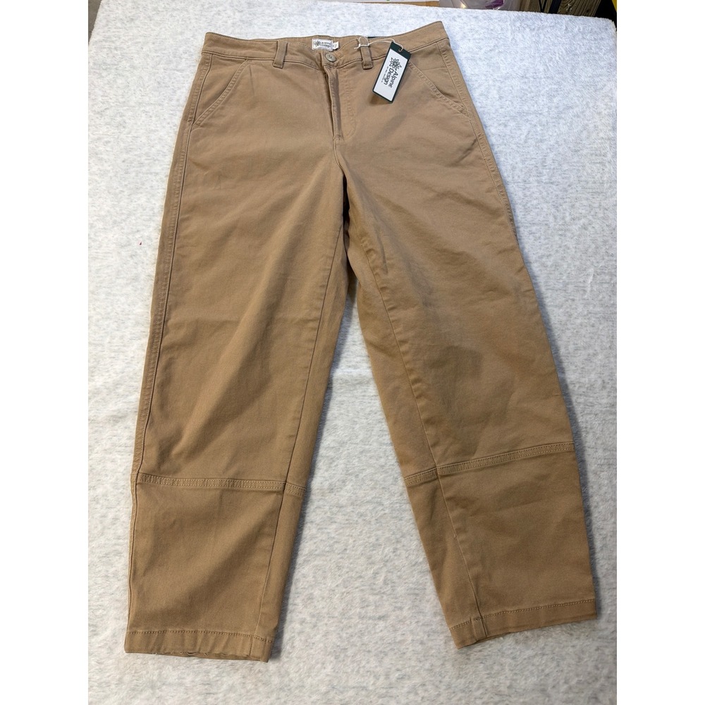 Alpine Design Womens Barrel Pant Sahara Sand High Rise Crop Ankle ADW24905 Sz 10
